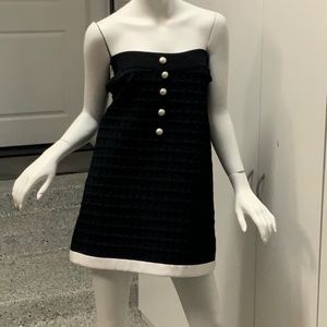 CHANEL RUNWAY DRESS/SKIRT pearl buttons #RRR